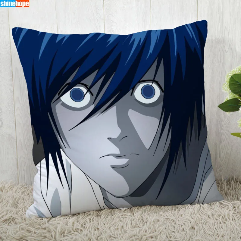 Наволочка на подушку Death Note современный домашний декоративный Чехол 45x45 см 40x40