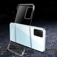 transparent pc hard phone case for samsung galaxy s20fe s10 s20 s21 s22 plus note 20 10 plus a50 a70 borderless thin cover case