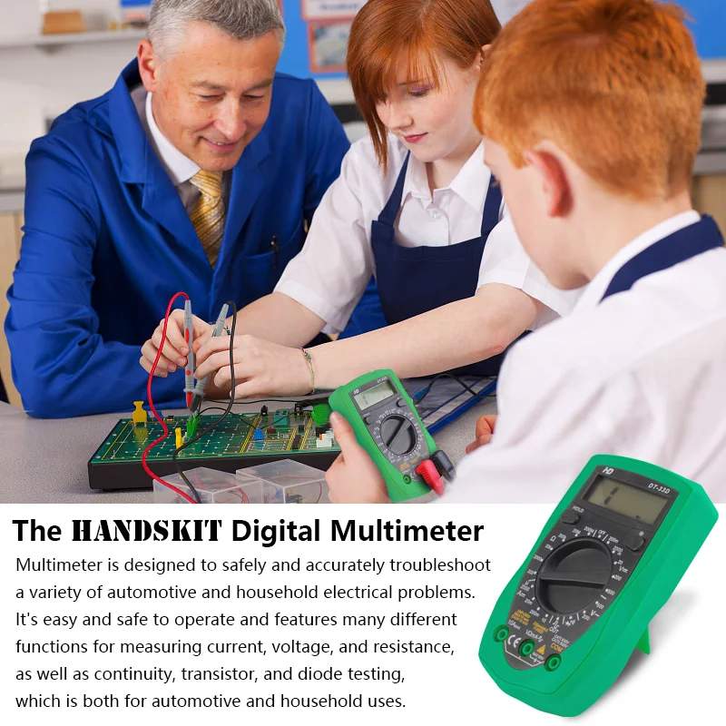 

Handskit 110V 220V 80W 60W Soldering Iron Kit Multimeter Screwdriver Adjustable Temperature Electric Solder Iron Welding Tools