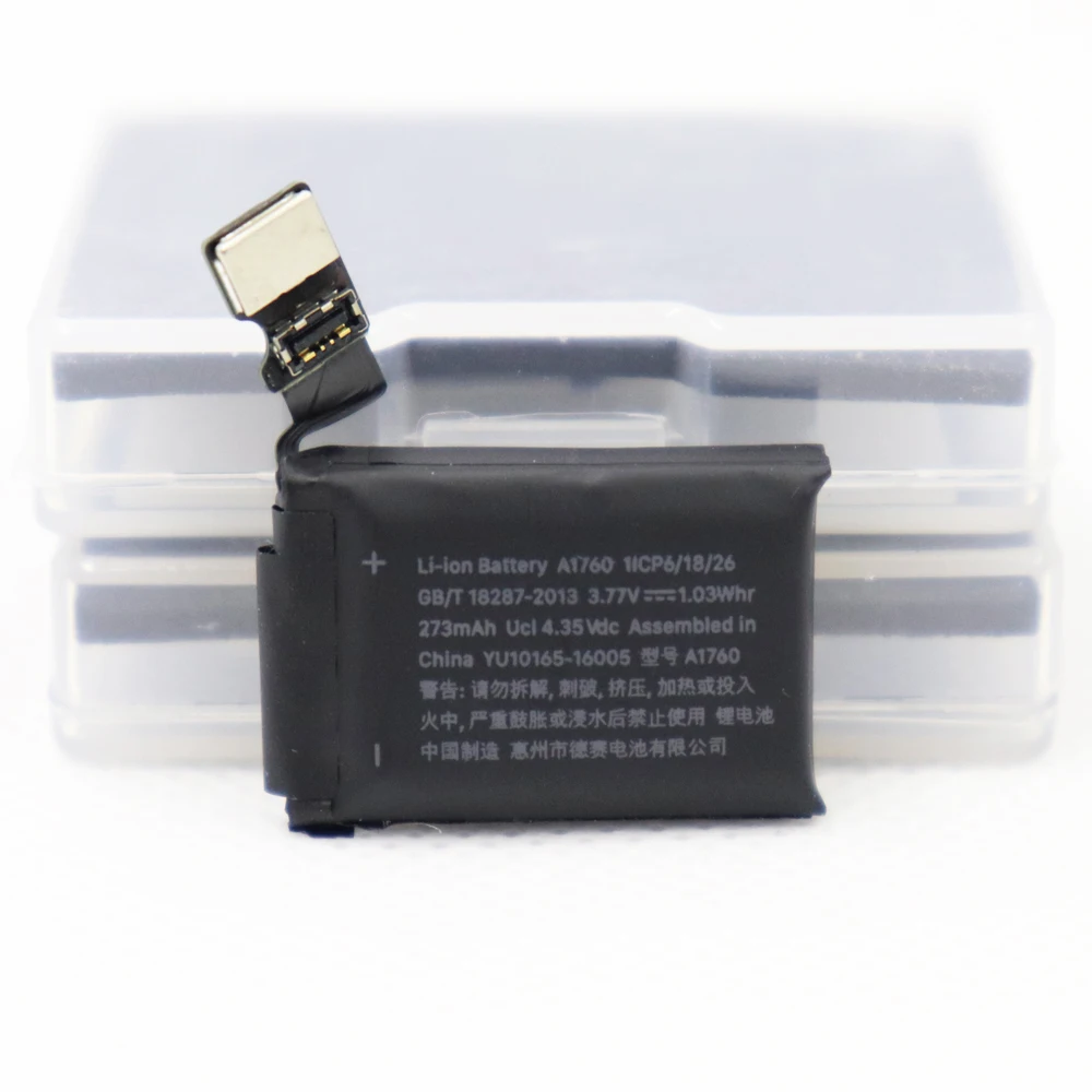 5pcs/lot 38mm G2 273mAh A1760 Battery For Apple watch Series 2 Gen G S2 GPS Batterie