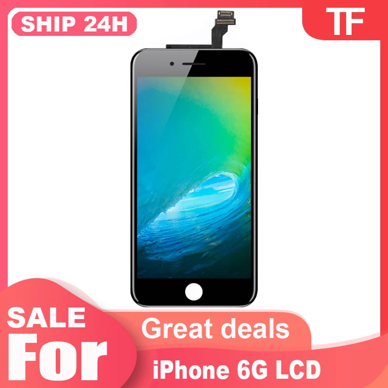 AAA экран ЖК дисплей для iPhone 6G полностью установленный сенсорный дигитайзер