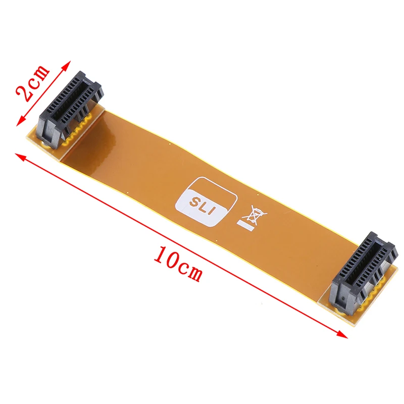 Для ASUS оптовая продажа гибкий 8 см 80 мм SLI мост PCI E кабель Разъем для