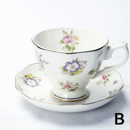

Nordic Style Bone China Coffee Cup Saucer Spoon Set 200ml British Cafe Porcelain Tea Cup Advanced Ceramic Teacup