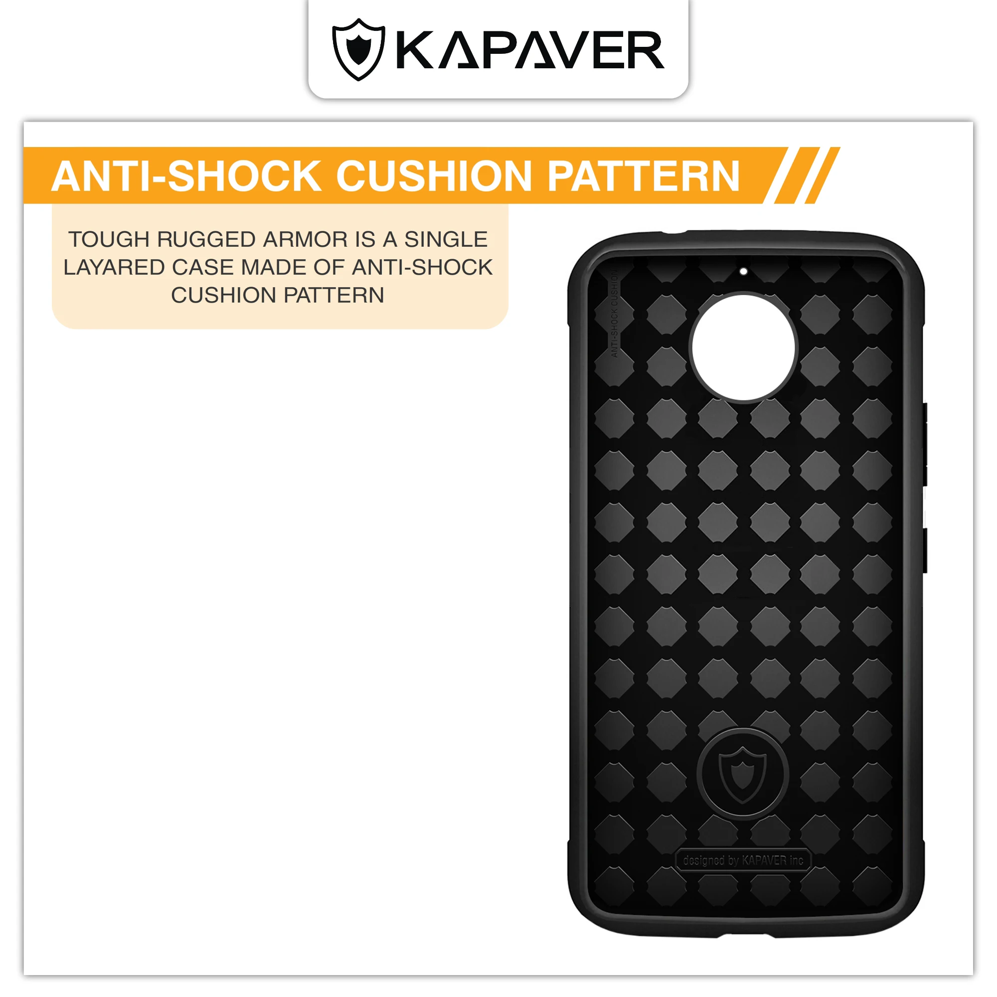 Capaver роскошный официальный устойчивый чехол для телефона Moto E4 Plus Чехол Прочный