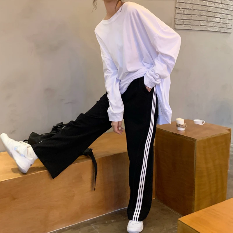 

Cool Comfort Women Pants Female High Waist Slacks Wide Leg Hip Hop Joggers Pants Lady Mom Plus Size Korean Loose Long Trousers
