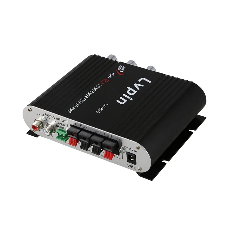 Top Deals 12V 200W Mini Car Radio Channels 2 House Super Bass Hi-Fi Stereo Amplifier MP3 Player | Электроника
