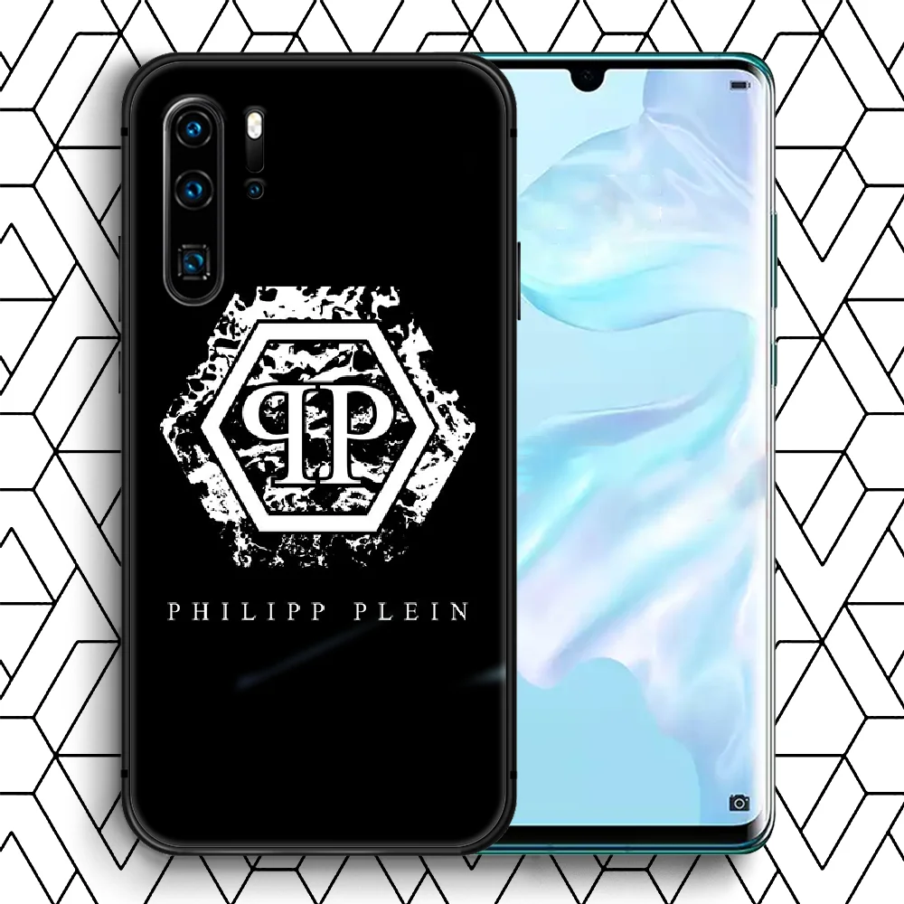 

Luxury Brand qp Philipp Fashion Phone Case For Huawei P Mate Smart 10 20 30 40 Lite Z 2019 Pro black Bumper Luxury Back 3D Etui