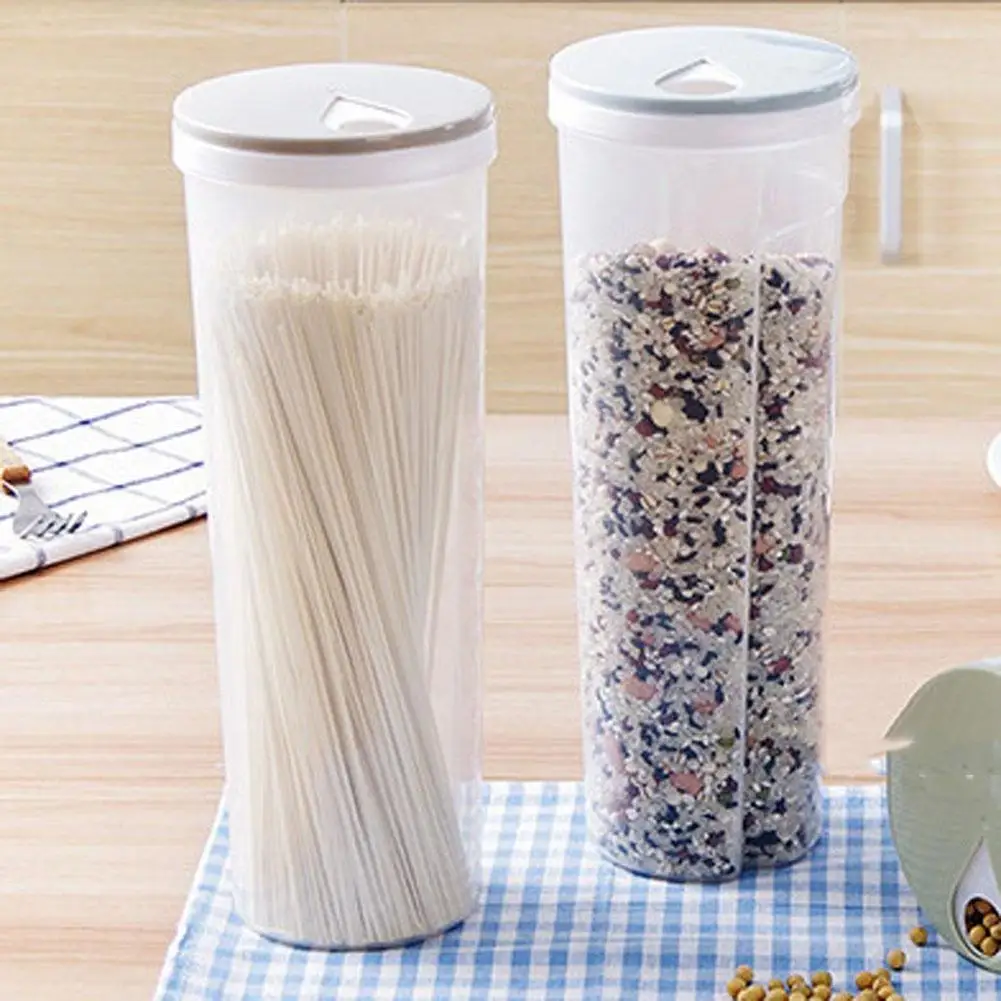 Plastic Noodle Storage Box Food Sealed storage Containers Leak Proof Jar Crisper for Cereal Spaghetti Pasta Grain | Дом и сад