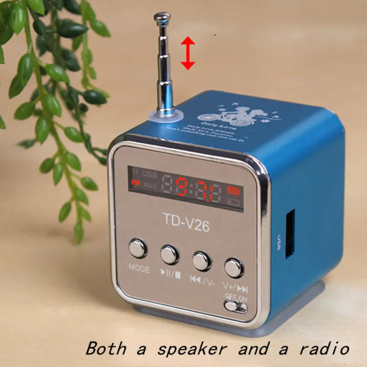 Сабвуфер FM радио 5h время воспроизведения USB SD TF карта Открытый Портативный мини