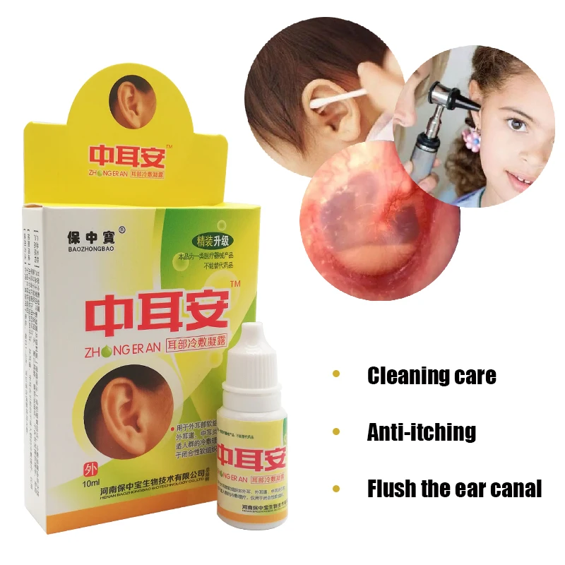 

3PCS Acute Otitis Drops Ear Liquid Chinese Herbal Medicine For Ear Tinnitus Deafness Sore Health Caring Ear Cleansing Drops