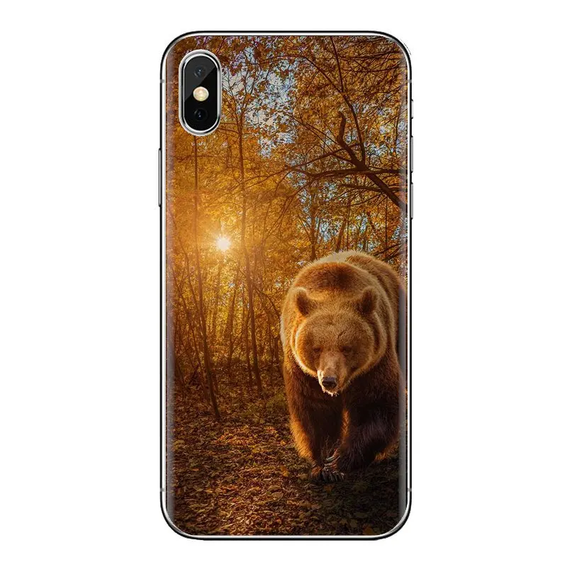 Transparent Soft Cases Covers Lonely Alaska Brown Bear For Samsung Galaxy J1 J2 J3 J4 J5 J6 J7 J8 Plus 2018 Prime 2015 2016 2017 |