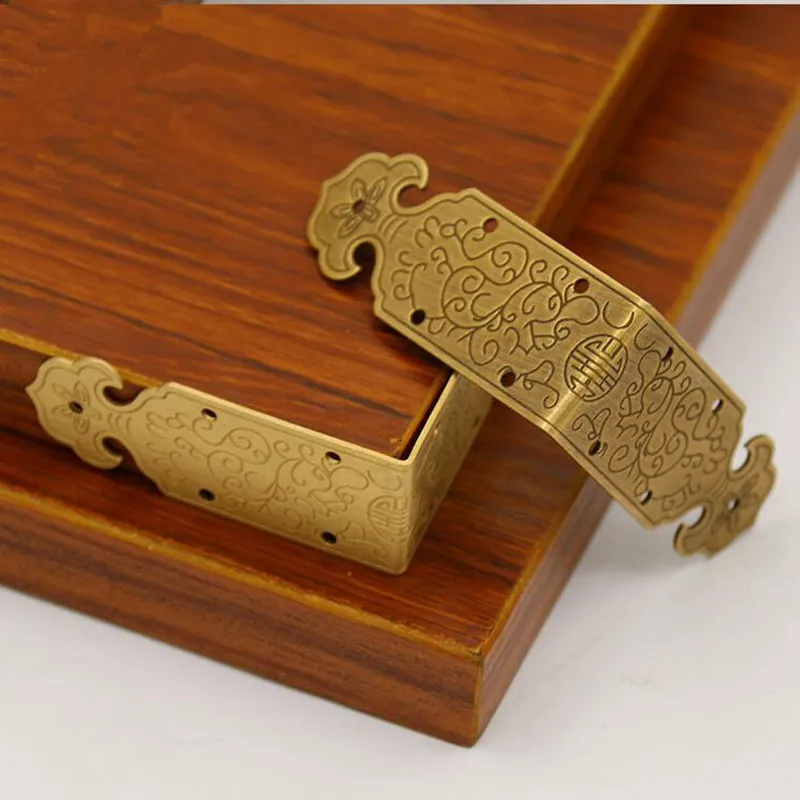 10 шт. античный Угловой протектор металлический правый угол углы кронштейн для