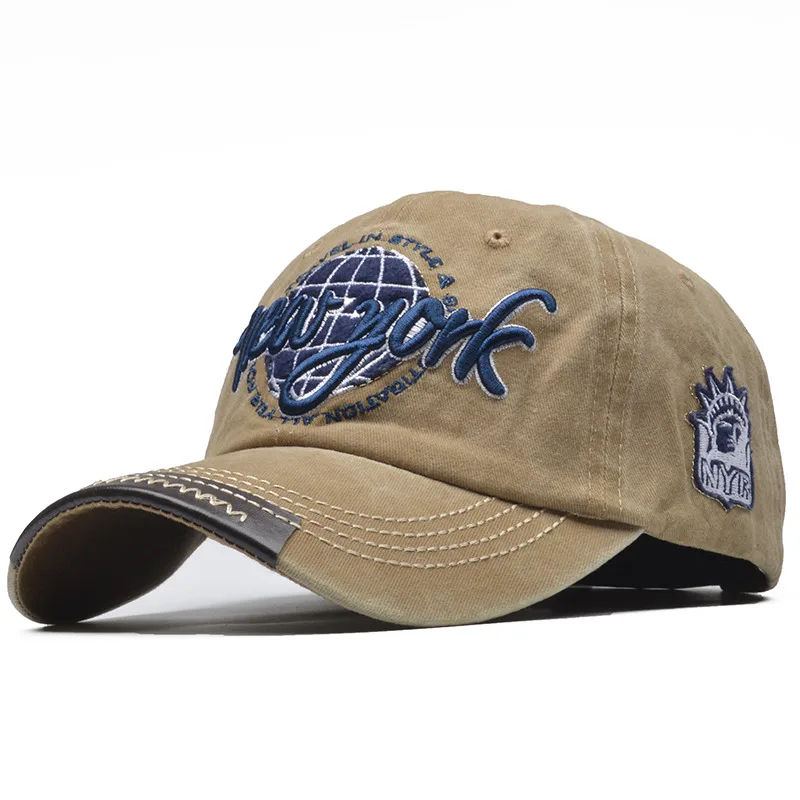[NORTHWOOD] Новая мода мужская бейсболка Женская бейсболка Нью-Йорк Snapback Hat Бренд Папа Шляпы Gorra Ny Bone Trucker Cap - Цвет: Хаки