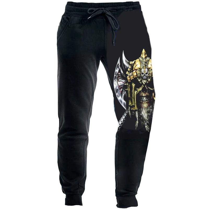 

Men Cool Fashion Hip Hop Floral Joggers Gym Sport Casual Sweatpants Bodybuilding Pants Trousers Skull W16