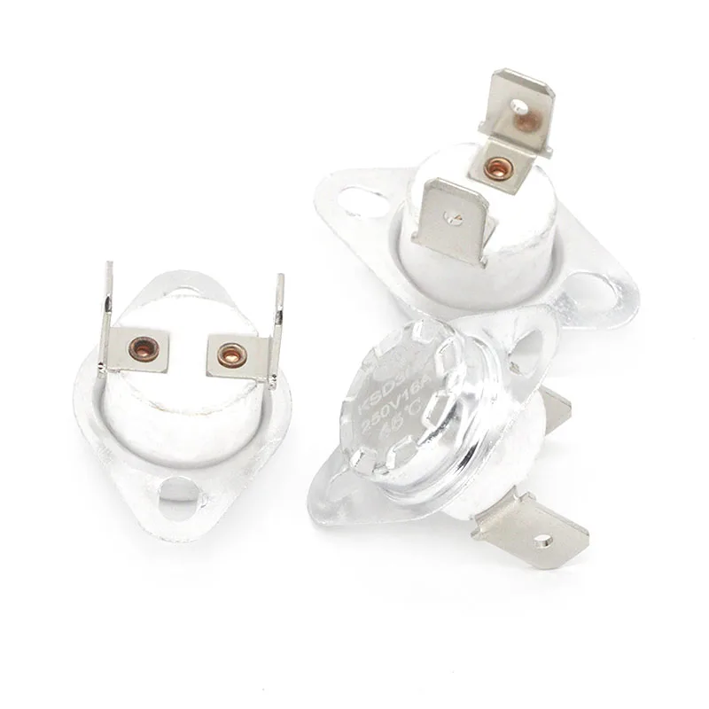 

KSD302 16A 250V 40-130 degree Ceramic KSD301 Normally Closed Temperature Switch Thermostat 45 55 60 65 70 75 80 85