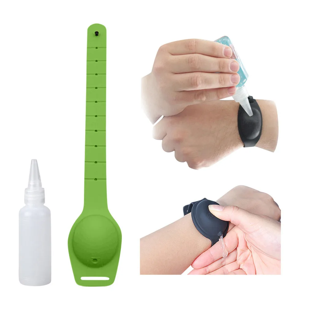 #45 1pc Portable Sillicone Soap Bracelet Wristband Hand Dispenser Band Squeezes Bottle Cleaning Gel Refillable | Дом и сад