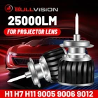 H11 LED 25000LM 360 светодиодный H7 Bi светодиодный фары для объектива проектора H1 9012 HIR2 9005 9006 HB3 HB4 H8 H9 кварцевая трубка CSP чипы 100W
