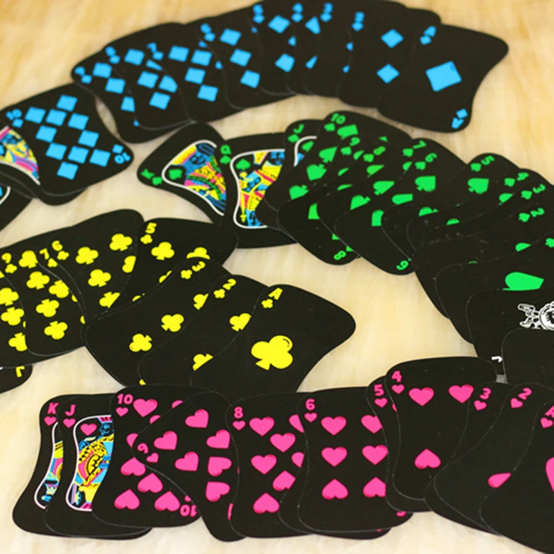 54 карты новейшие светящиеся игральные флуоресцентная ночная часы для покера