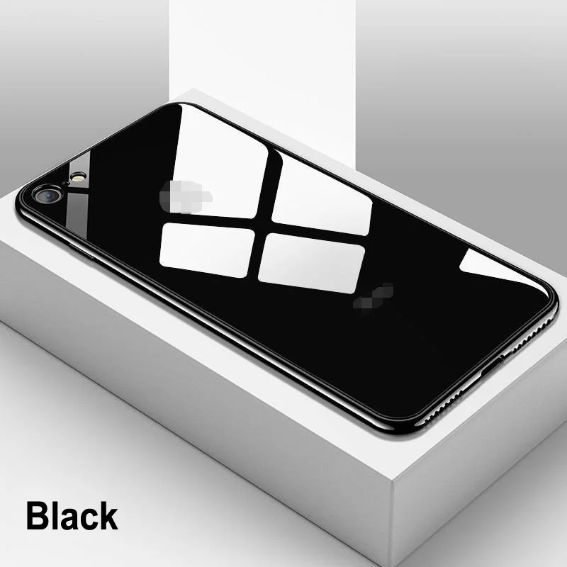 Роскошный чехол для телефона из закаленного стекла iPhone 11 Pro XS Max XR X 8 7 6 s Plus 7Plus 8Plus