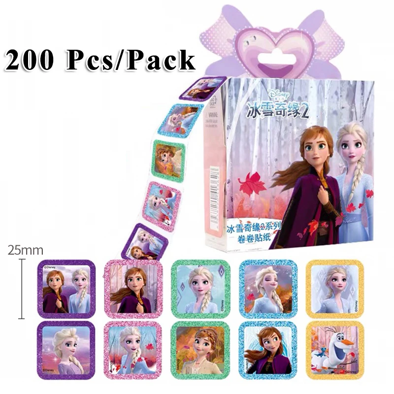 200 шт. стикеры Disney Холодное сердце 2 Эльза и Анна Принцесса мультфильм София