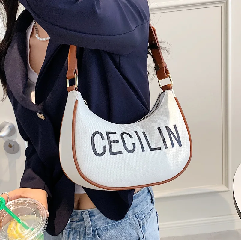 

European and American Style All-match Small Bag Female Bag 2021 Popular New Fashion Portable Messenger Bag Shoulder Arm Bag