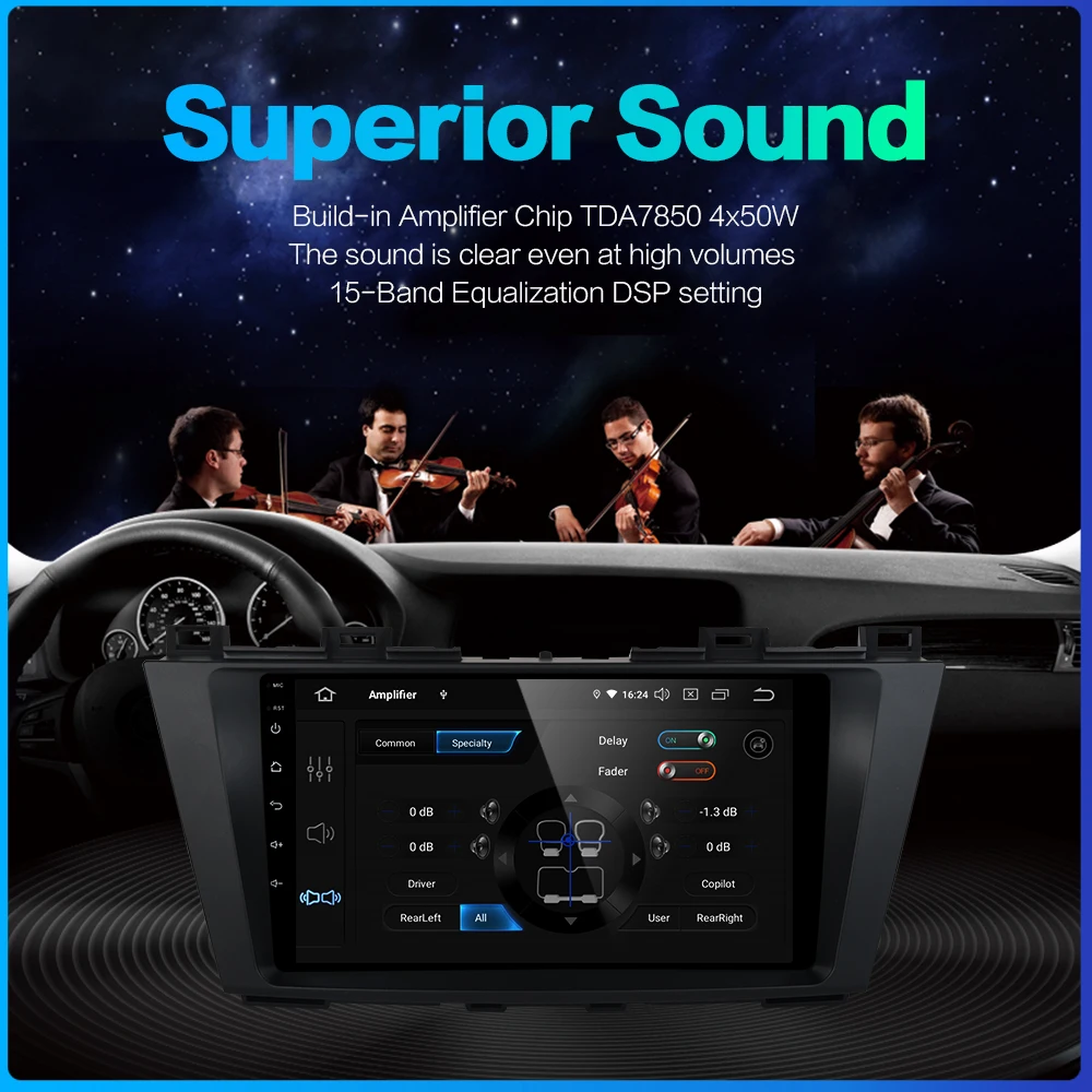 9 &quotIPS Android 0 автомобильный стерео для Mazda 5 2011 2012 2013 Carplay радио GPS WiFi FM Navi BT DSP аудио