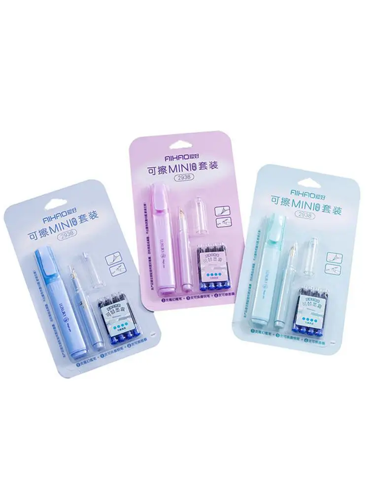 Стираемый Набор ручек сменные чернила студенческие канцелярские принадлежности