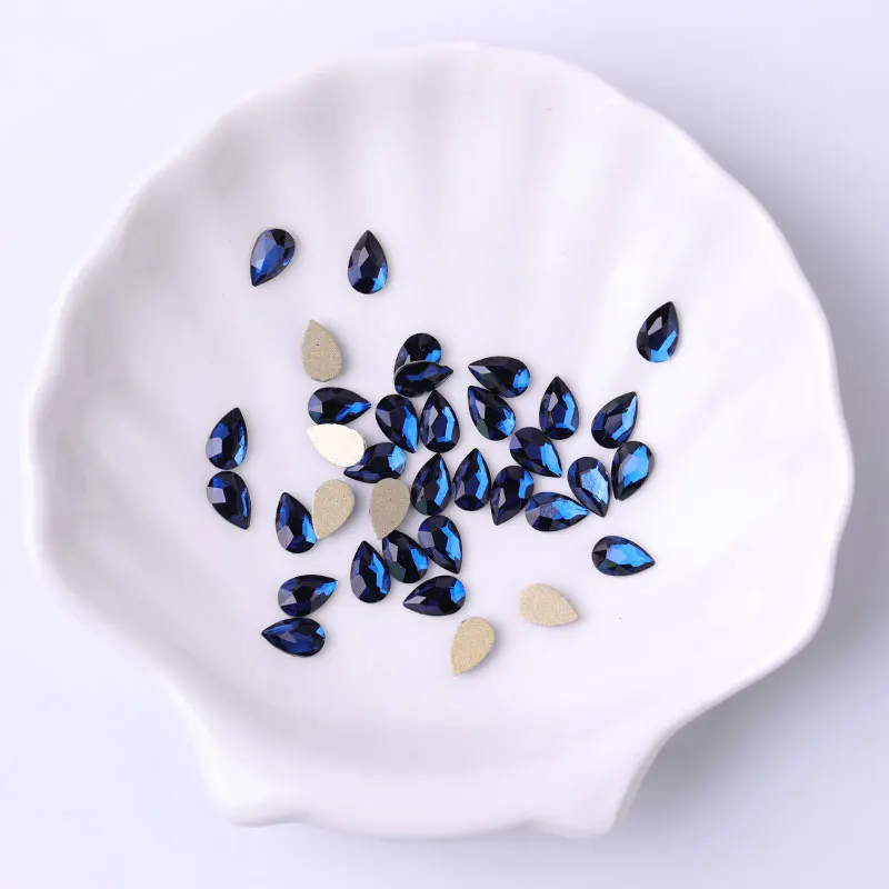 

10 Pieces Crystal Nail Rhinestone 3D Rhinestones Big Drop Of Water Stones Nail Art Decorations Nail Accessories Manic