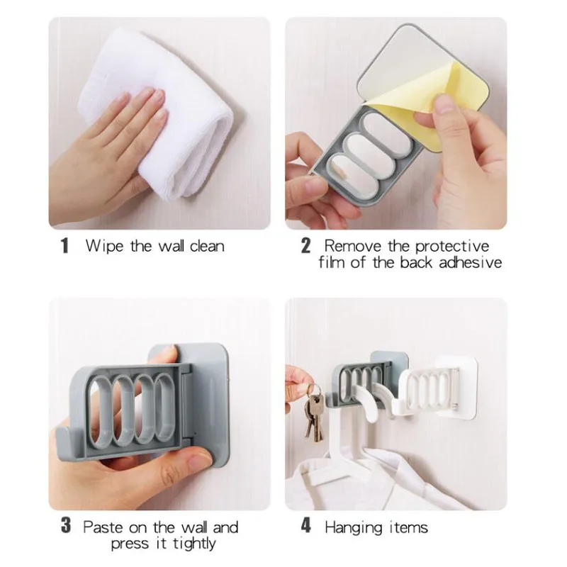 Многофункциональные настенные крючки для дверей стойка складные дверные Крючки