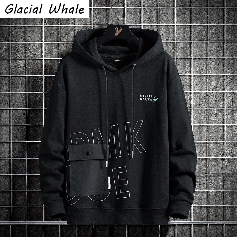 

Мужская толстовка с капюшоном, в стиле Харадзюку