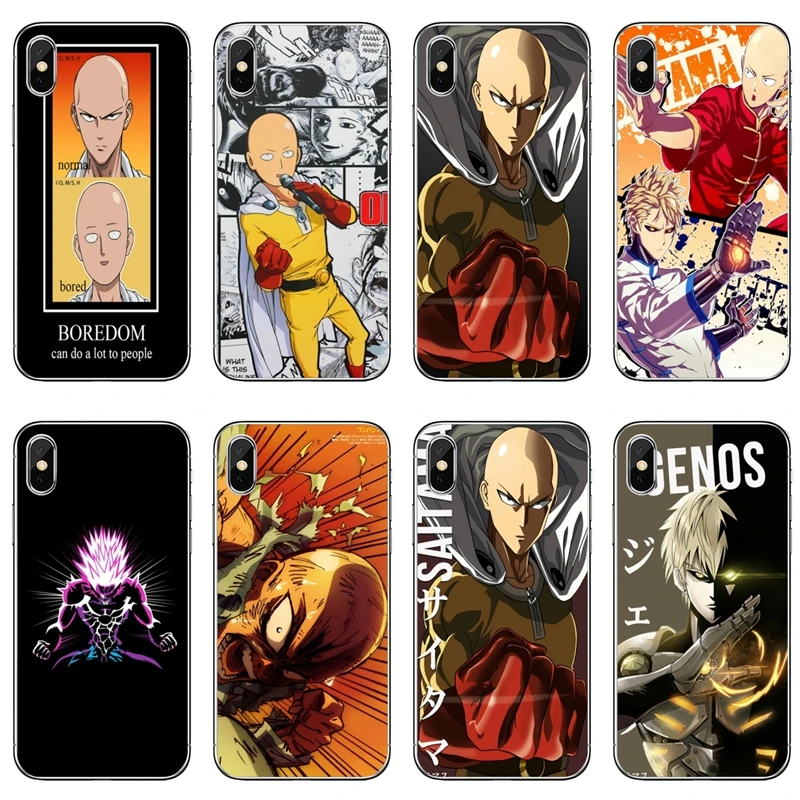 Японский аниме One Punch Man для iPhone XR X XS Max 8 7 6s 6 plus SE 5s 5c 5 iPod Touch аксессуары чехол