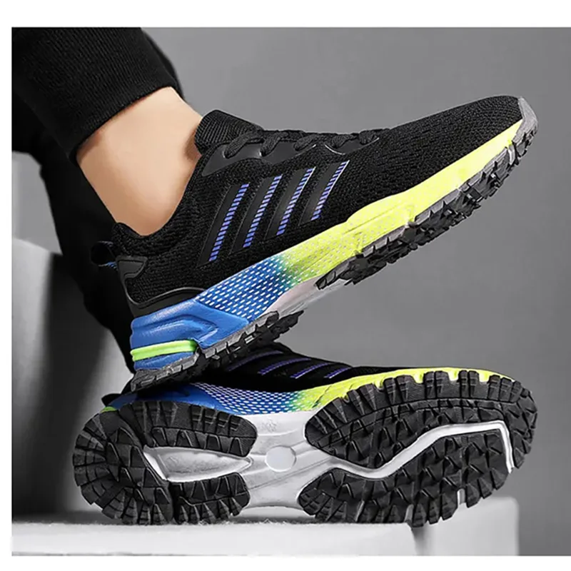 Fashion Marathon Running Shoes for Men Sneakers Breathable Comfort Jogging Walking Hiking Tennis Sports Shoes Athletic Trainers