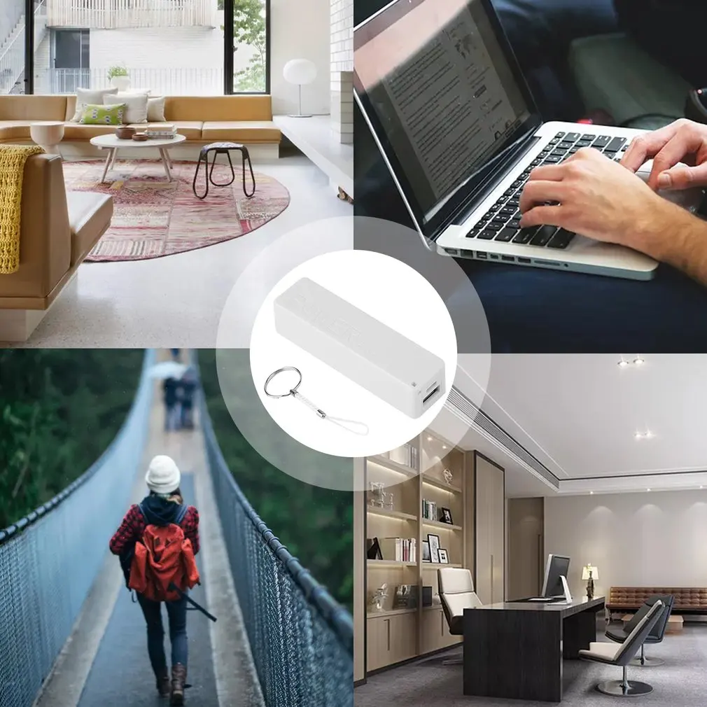 Чехол для портативного внешнего аккумулятора с USB-портами чехол сделай сам 2600 мАч