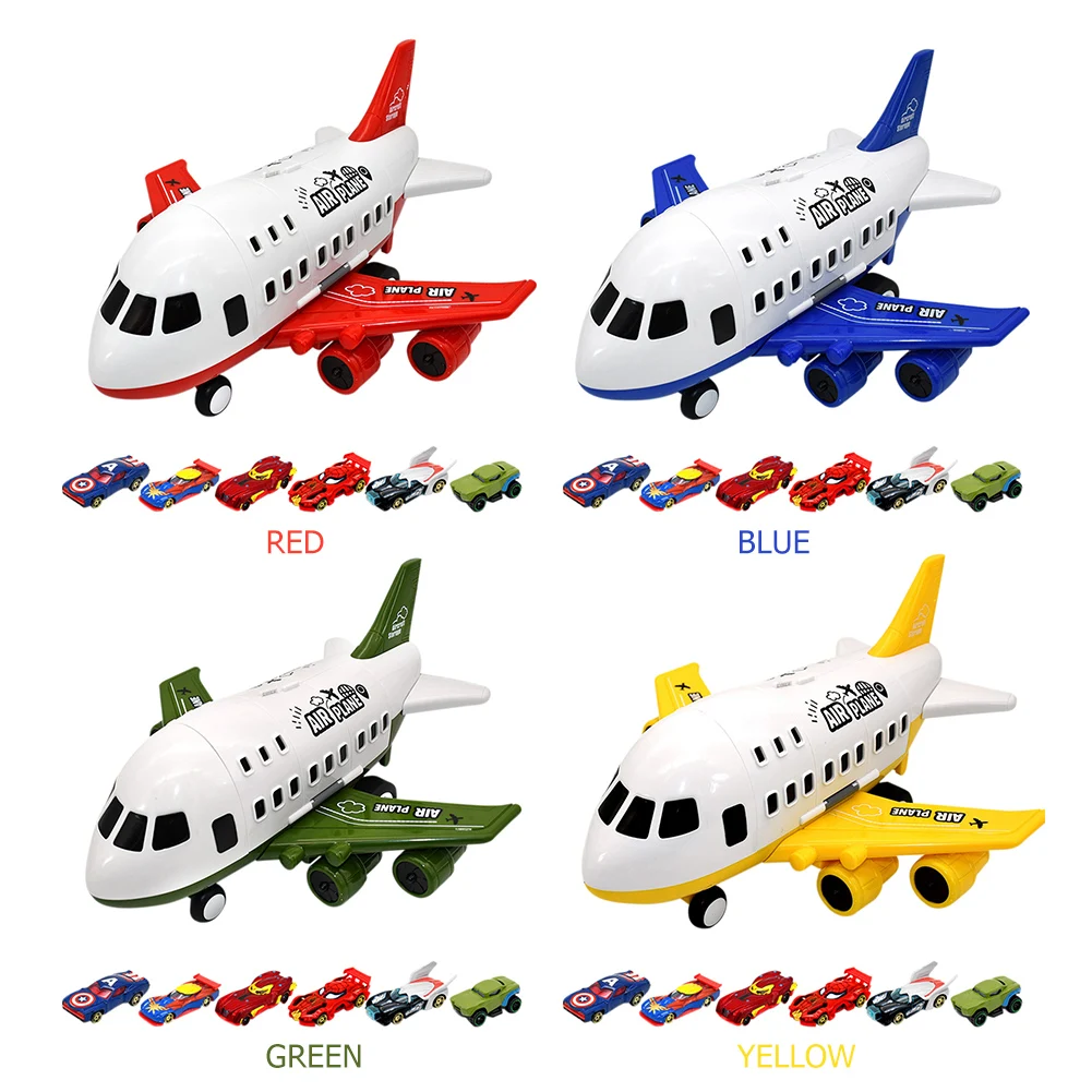 Simulation Track Inertia Children Aircraft Toy Set Large Passenger Plane Model Assembled Building Kits Tool | Игрушки и хобби