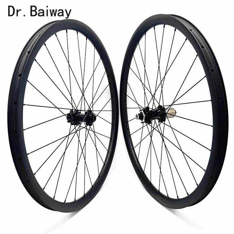 29er mtb Велосипедное колесо XC углеродное 30*22 мм ассиметричное бескамерное FASTace DA206
