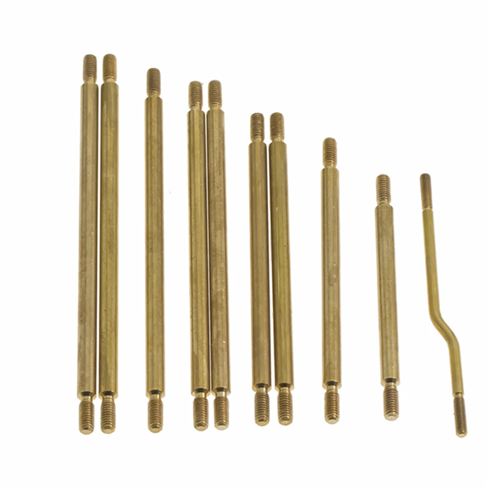 

10pcs Brass Steering Link Rod Linkage Set for 1/10 Axial SCX10 III AX103007 RC Crawler Car Accessories