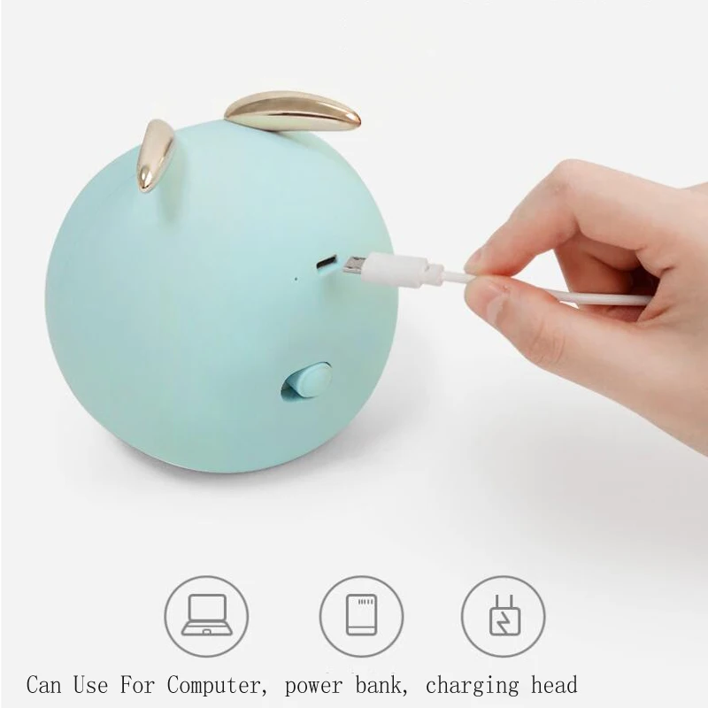 Светодиодный ночсветильник в виде кролика и оленя портативная лампа с