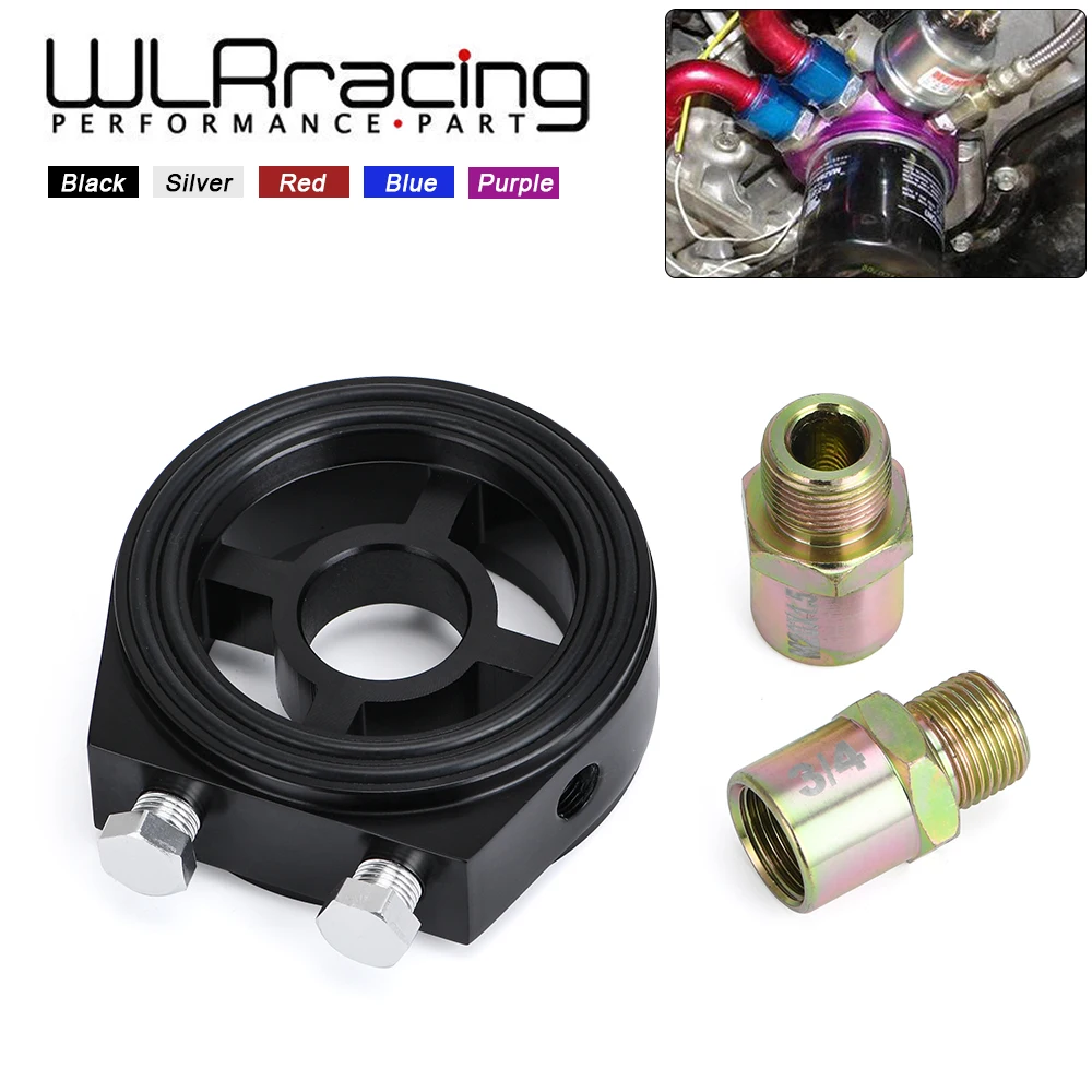 WLR RACING M20X1.5 3/4 16 1/8 NPT алюминиевый гоночное масло манометр Масляный фильтр Кулер