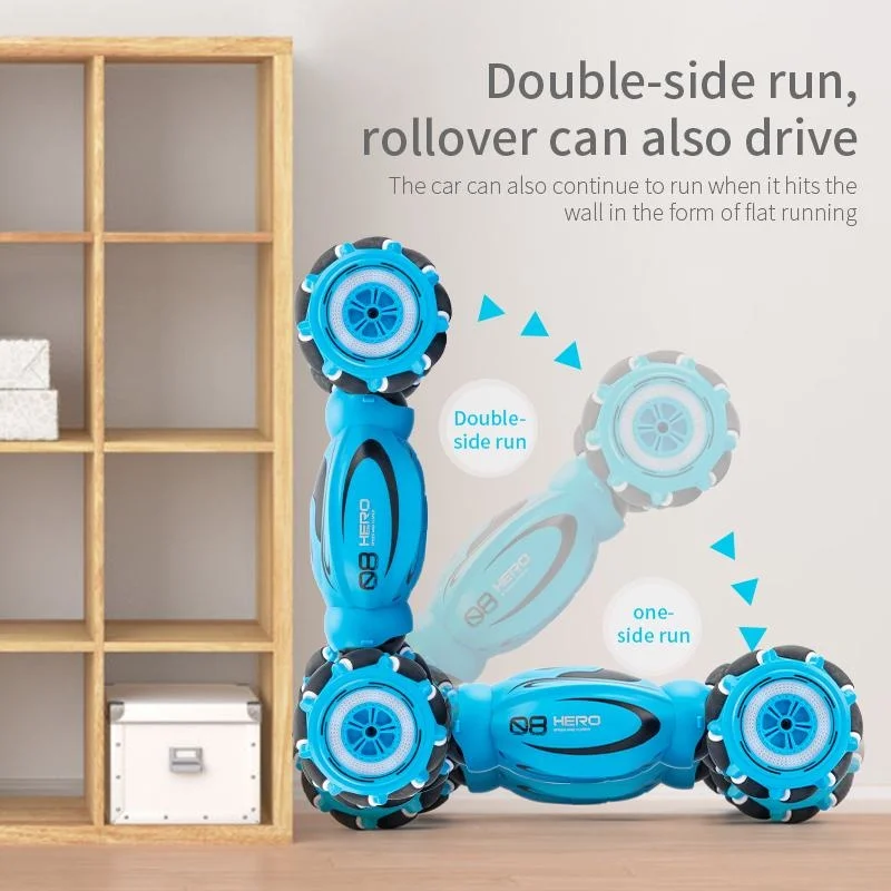 

Four Wheel Drive RC Car Radio Gesture Induction Music Light Twist High Speed Stunt D876 1:16 Car Remote Control Cross