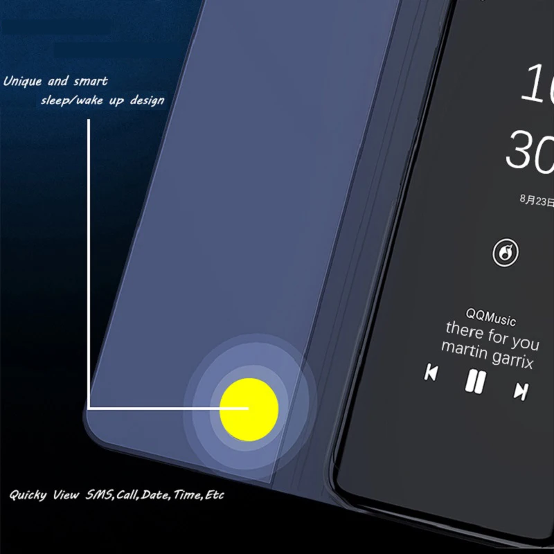 Умный зеркальный флип-чехол для huawei Honor 20 Pro Lite 10 8A 8S 8X9 Lite P20 P30 mate 20 Lite Pro Y6 Y7 Y5 Y9 P Smart Nova 3