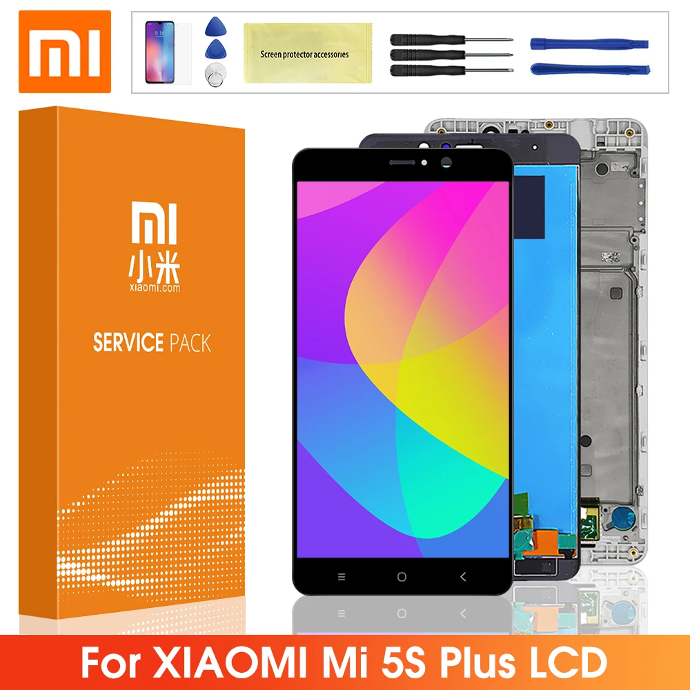 

Оригинальный ЖК-дисплей 5,7 дюйма для Xiaomi 5S Plus, MI 5S Plus, Mi5S Plus, ЖК-дисплей, сенсорная панель, дигитайзер с рамкой для Mi 5s plus