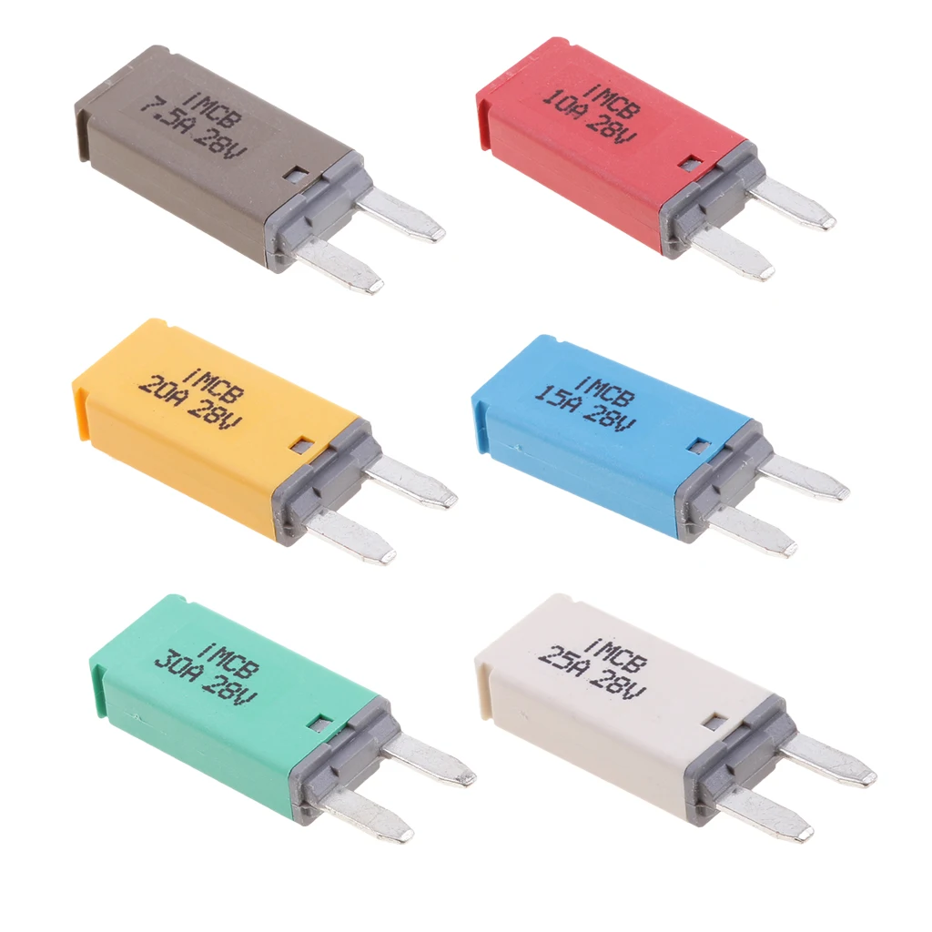 6 Pc Автомобиль Грузовик Лодка Предохранитель Ассортимент Kit 7 5 10 15 20 25 30 Ампер мини