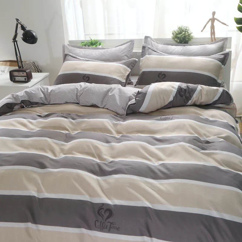 

Hot Sale Midnight Leisure Bedding Cotton Four-Piece Set Printed Pillowcase Quilt Cover Bed Sheet Queen Size Bed King Size Bed