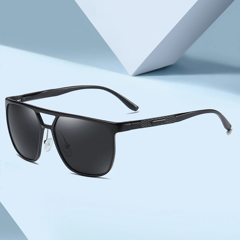 

LUOMON Men‘s Sunglasses Mirror Polarized Navigator Shades Male Luxury UV400 Summer Eyewear LM3303