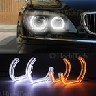 Светодиодсветодиодный глаза ангела для BMW E66 E65 Facelift 750I 760i 750Li 760Li 2006-2008, автомобильные фары, аксессуары, Halo 3D DTM LCI стиль акрил