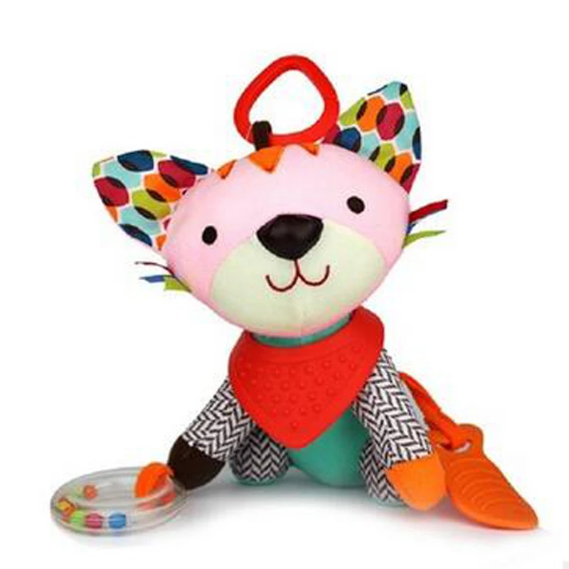 Новинка детские погремушки в животном стиле мобильные зубные палочки форме