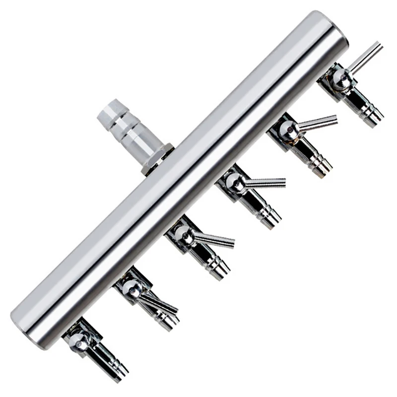 2/4/6 способа нержавеющей стали компонентов разъем аквариума кислорода для