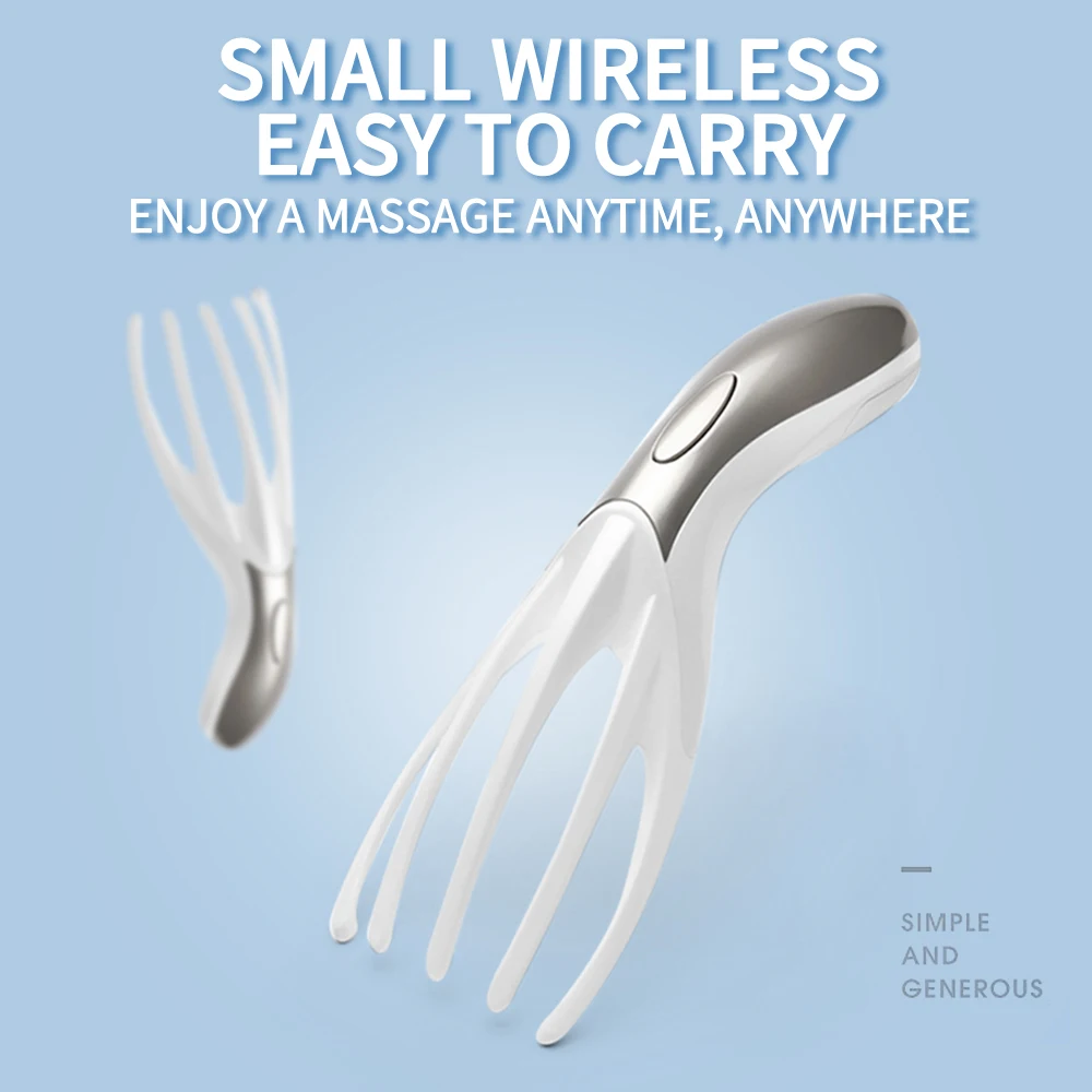 Массажер для головы Электрический вибрирующий портативный с захватом