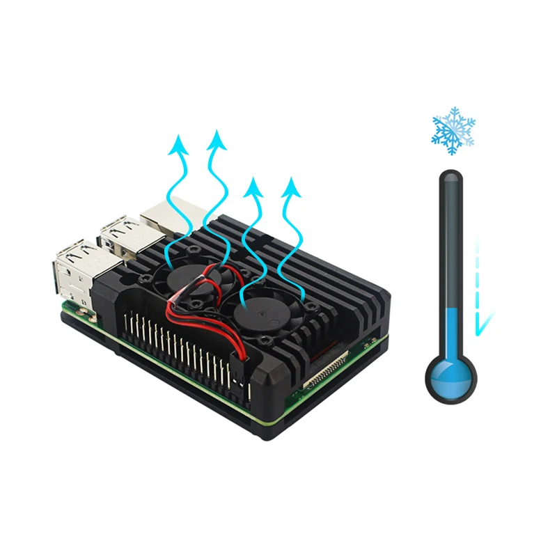 Raspberry Pi 3 Model B +/B стартовый комплект + чехол SD карта 32 ГБ адаптер питания вентилятор