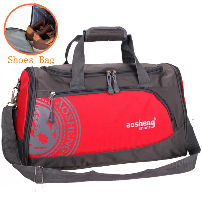 

2021 Hot Nylon Outdoor Sports Gym Bag Professional Men Women Fitness Travel Handbag Hot Training Female Yoga Duffel Shoulder Bag
